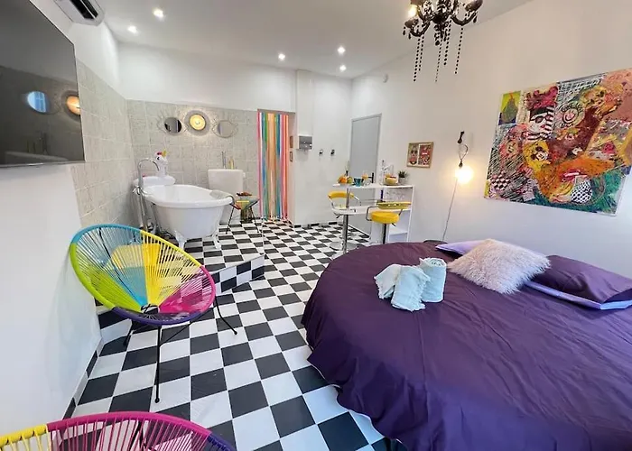 La Suite Popart - Baignoire - Lit Rond
