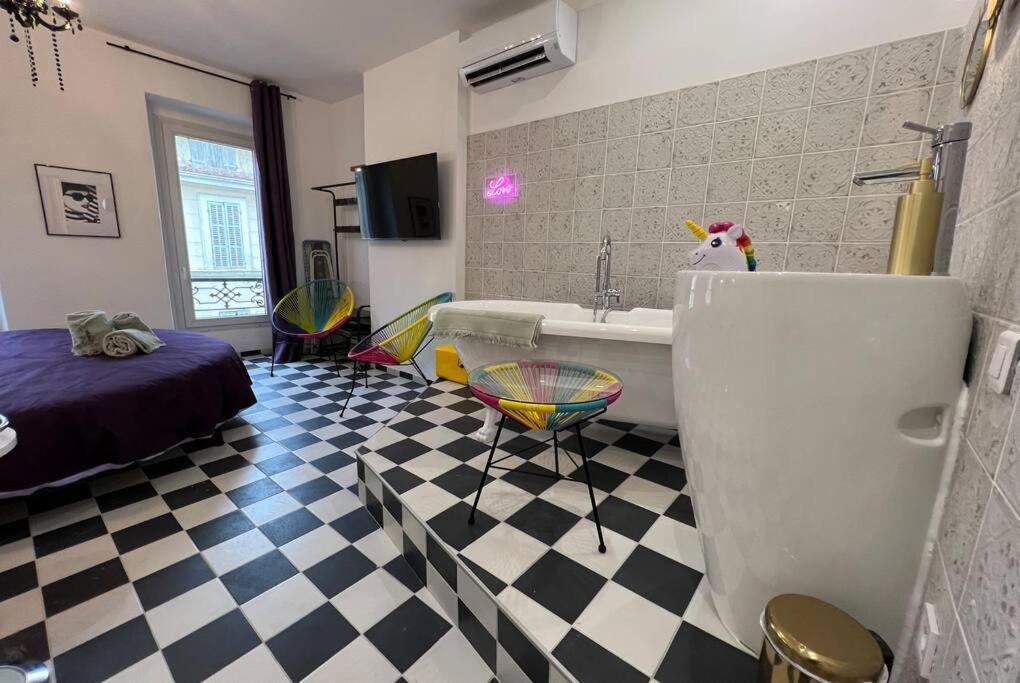 Apartamento La Popart - Baignoire - Lit Rond